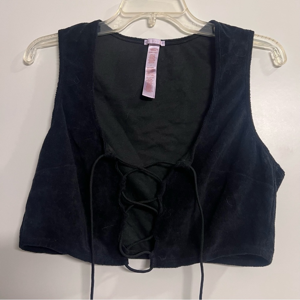 Savage X Fenty tie front cop top